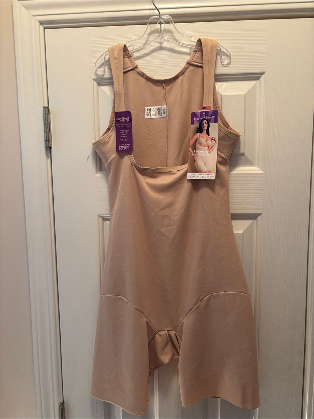 NWT Naomi & Nicole Nude Torsette Thigh Slimmer - 3XL
